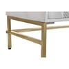 Indauja DKD Home Decor Balta Žalvaris Mango mediena 157 x 43 x 84 cm 153 x 43 x 84 cm Rombas