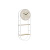 Sieninis laikrodis DKD Home Decor Natūralus Metalinis MDF Balta (25,5 x 11,5 x 71 cm)