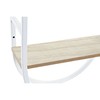 Sienas pulkstenis DKD Home Decor Dabisks Metāls MDF Balts (25,5 x 11,5 x 71 cm)