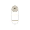 Sienas pulkstenis DKD Home Decor Dabisks Metāls MDF Balts (25,5 x 11,5 x 71 cm)