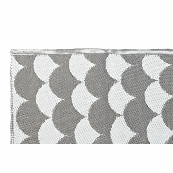 Carpet DKD Home Decor Grey Waves White (2 Units) (150 x 210 cm)