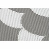 Carpet DKD Home Decor Grey Waves White (2 Units) (150 x 210 cm)
