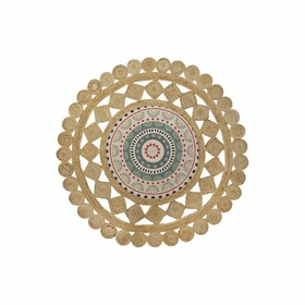 Kilimas DKD Home Decor Ruda Spalvotas (150 x 150 x 0,75 cm)