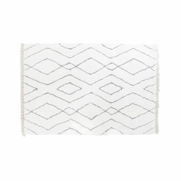 Kilimas DKD Home Decor Balta Pilka Rombas Scandi Ø 9,4 cm 120 x 180 x 3 cm