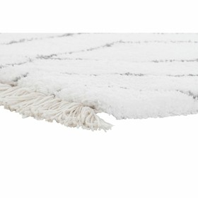 Kilimas DKD Home Decor Balta Pilka Rombas Scandi Ø 9,4 cm 120 x 180 x 3 cm