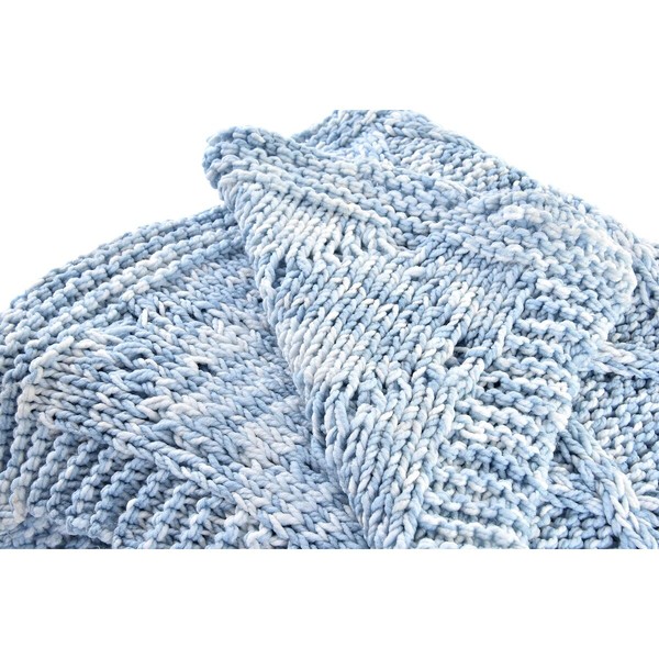 Paklodė DKD Home Decor Mėlyna Dangaus mėlynumo 150 x 125 x 1 cm (2 vnt.)