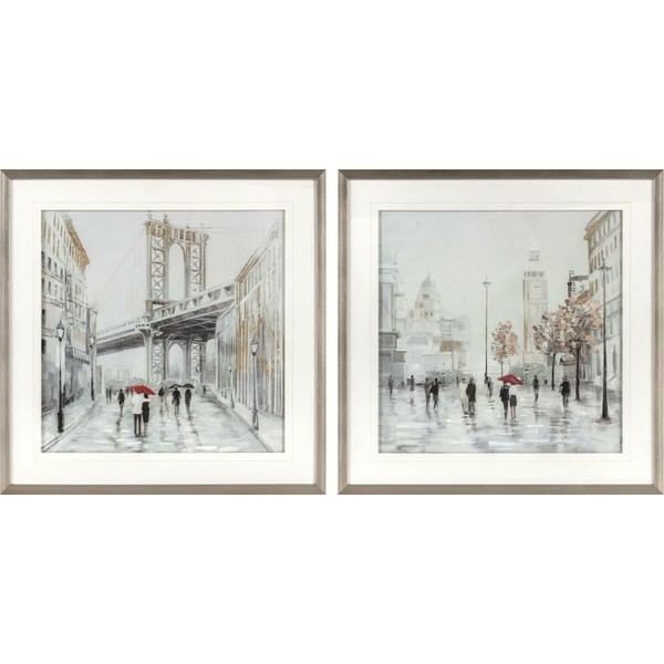 Canvas DKD Home Decor polistirols Canvas 60 x 3 x 60 cm 63 x 3 x 63 cm