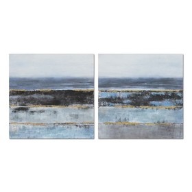 Kangas DKD Home Decor Abstrakti Moderni (80 x 3 x 80 cm) (2 osaa)