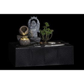 Fontanas DKD Home Decor Buda Derva Rytietiškas 29 x 21 x 23 cm (2 vnt.)