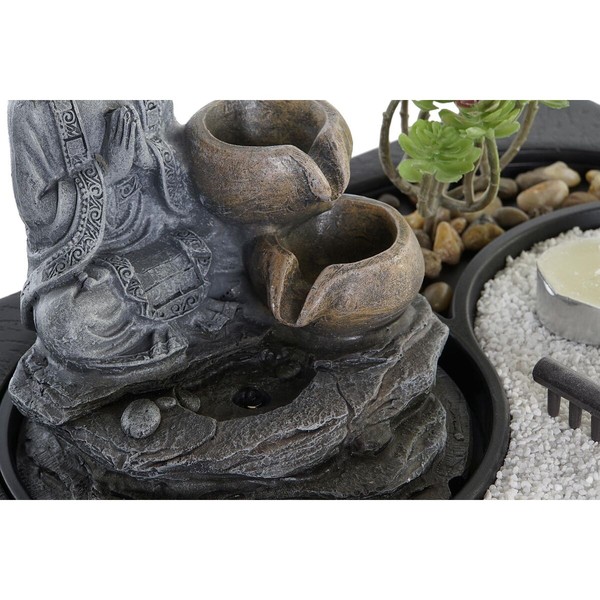Fontanas DKD Home Decor Buda Derva Rytietiškas 29 x 21 x 23 cm (2 vnt.)