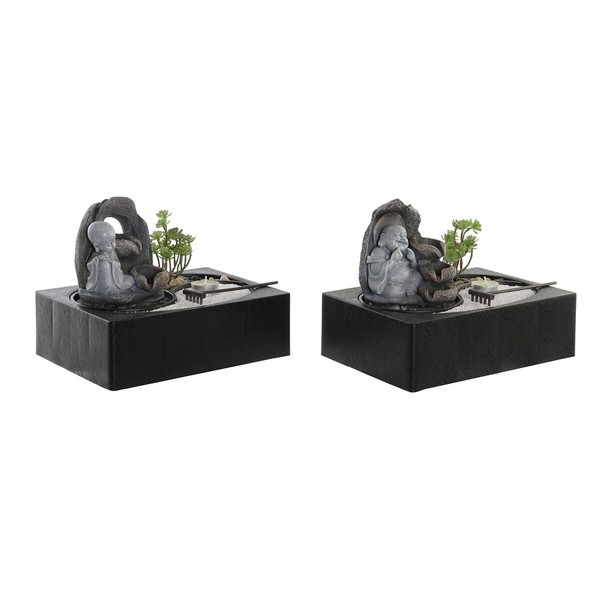 Источник DKD Home Decor Будда Смола Восточный 29 x 21 x 23 cm (2 штук)