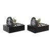 Fontanas DKD Home Decor Buddha Hartsi Itämainen 29 x 21 x 23 cm (2 osaa)