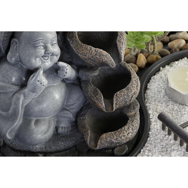 Fontanas DKD Home Decor Buda Derva Rytietiškas 29 x 21 x 23 cm (2 vnt.)