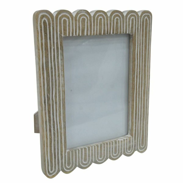 Nuotraukų rėmelis DKD Home Decor 18,5 x 2 x 23 cm Natūralus Mango mediena 20 x 2 x 24 cm