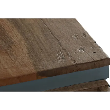 Тумба DKD Home Decor Синий Железо Древесина манго (195 x 40 x 91 cm)