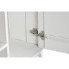 ТВ шкаф DKD Home Decor Позолоченный Металл Белый Древесина манго 120 x 40 x 60 cm