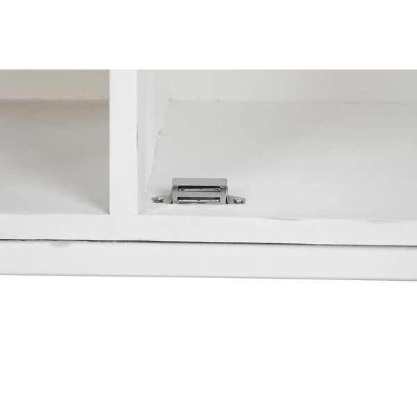 ТВ шкаф DKD Home Decor Позолоченный Металл Белый Древесина манго 120 x 40 x 60 cm