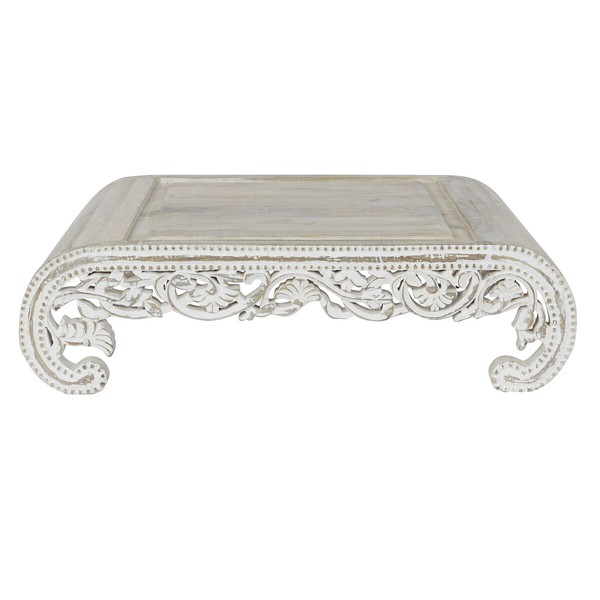 Sivupöytä DKD Home Decor Valkoinen Mangopuu 89 x 63,5 x 25,4 cm