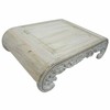 Šoninis staliukas DKD Home Decor Balta Mango mediena 89 x 63,5 x 25,4 cm