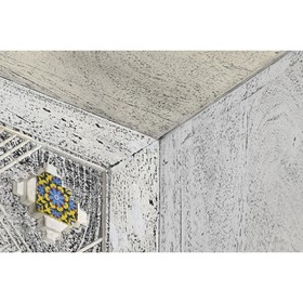 TV-kalusteet DKD Home Decor Valkoinen Beige Harmaa Monivärinen Keraminen Mangopuu 130 x 40 x 56 cm