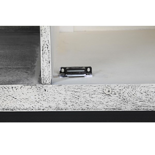 TV mēbeles DKD Home Decor Balts Bēšs Pelēks Daudzkrāsains Keramika Mango koks 130 x 40 x 56 cm