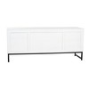 TV-kalusteet DKD Home Decor Valkoinen Beige Harmaa Monivärinen Keraminen Mangopuu 130 x 40 x 56 cm