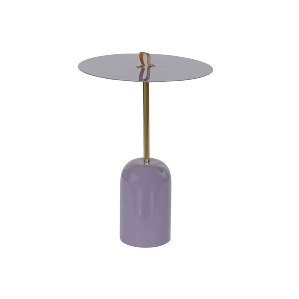 Mazs galdiņš DKD Home Decor Āda Dzelzs Lakots (40 x 40 x 56 cm)