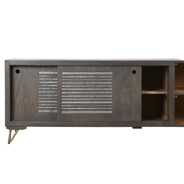 ТВ шкаф DKD Home Decor Металл Коричневый Древесина манго 160 x 40 x 50 cm