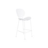 taburete DKD Home Decor Melns Metāls Balts polipropilēns (52,5 x 49 x 104 cm)