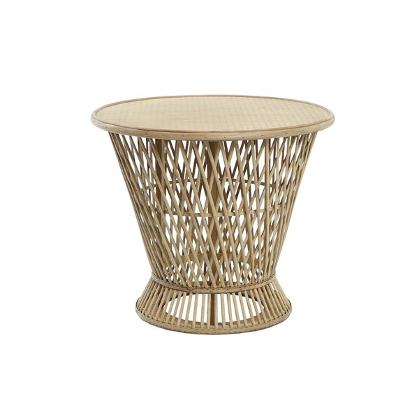 Sivupöytä DKD Home Decor Vaaleanruskea Bambu 60 x 60 x 52 cm