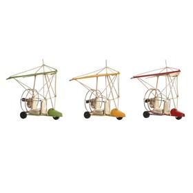 Dekoratīvās figūriņas DKD Home Decor Dzeltens Sarkans Zaļš Vintage 32 x 18,5 x 25 cm (3 Daudzums)