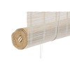 Rullīšu žalūzijas DKD Home Decor Nolakots Balts Bambuss 120 x 2 x 230 cm