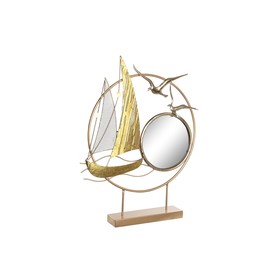 Dekoratīvās figūriņas DKD Home Decor spogulis Bronza Metāls Vidusjūra (53 x 9 x 67 cm)