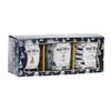 Svece DKD Home Decor Zils Vasks Stikls 17 x 5 x 6 cm (3 gb.)