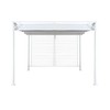 Pavėsinė pergola DKD Home Decor Balta 296 x 296 x 225 cm Plienas