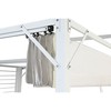 Pergola DKD Home Decor Valkoinen 296 x 296 x 225 cm Teräs