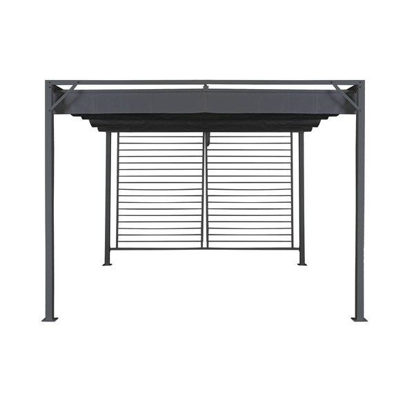 Pavėsinė pergola DKD Home Decor Pilka 300 x 300 x 230 cm Plienas