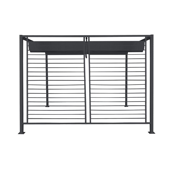Pavėsinė pergola DKD Home Decor Pilka 300 x 300 x 230 cm Plienas
