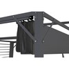 Pavėsinė pergola DKD Home Decor Pilka 300 x 300 x 230 cm Plienas