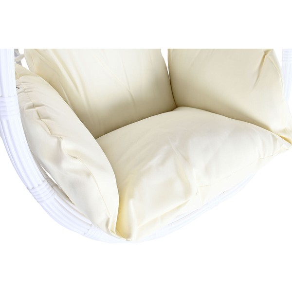 Подвесное садовое кресло DKD Home Decor 90 x 70 x 110 cm Металл синтетический ротанг Белый