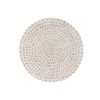 Sienu dekors DKD Home Decor Verouderde afwerking Dabisks 120 x 3 x 120 cm Balts Indietis