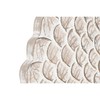 Sienu dekors DKD Home Decor Verouderde afwerking Dabisks 120 x 3 x 120 cm Balts Indietis