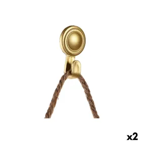 Mätyinen kuitulevy DKD Home Decor Scandi Kristalli Musta Kullattu polypropeeni (26 x 3 x 26 cm) (2 osaa)
