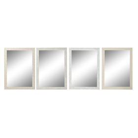 Seinäpeili DKD Home Decor Norsunluu 70 x 2 x 97 cm (4 osaa)