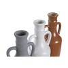 Maljakko DKD Home Decor Valkoinen Harmaa Terrakotta Posliini 9,6 x 9 x 28,6 cm 9,6 x 9 x 29 cm (3 osaa)