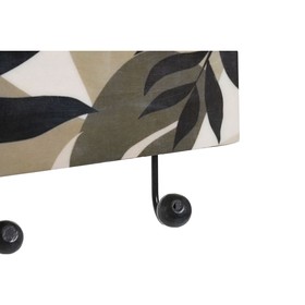 Wall mounted coat hanger DKD Home Decor Monivärinen Rauta Mangopuu Trooppinen Kasvien lehtiä Lakattu 38 x 5 x 18 cm (2 osaa)