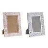 Photo frame DKD Home Decor Blue White Grey Camel Light Pink PVC Aluminium (2 Units)
