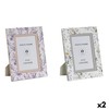 Kuvakehys DKD Home Decor Valkoinen Harmaa Liila Vaaleanpunainen Alumiini (2 osaa)