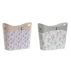 Magazine rack DKD Home Decor White Grey Lilac Light Pink Polyurethane 39 x 21 x 34 cm (2 Units)