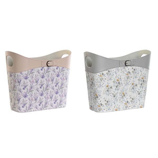 Полка для журналов DKD Home Decor Белый Серый Лиловый Светло Pозовый Полиуретан 39 x 21 x 34 cm (2 штук)